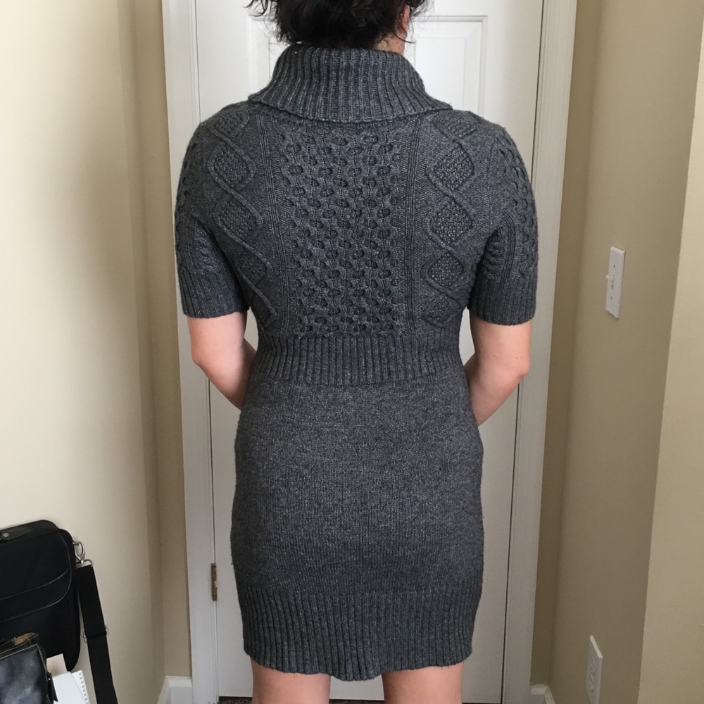 Loft Gray Sweater Dress - Picture 4 of 7